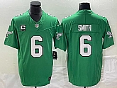 Men's Philadelphia Eagles #6 DeVonta Smith Green 2023 F.U.S.E. Vapor Untouchable With C Patch Stitched Football Jersey,baseball caps,new era cap wholesale,wholesale hats
